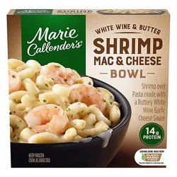 Marie Callender's White Wine And Butter Shrimp Mac & Cheese Bowl Frozen Pasta Meal - 10.5 Oz