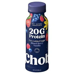 Chobani 20g Low-Fat Greek Yogurt Drink Mixed Berry Vanilla - 10 Fl. Oz.