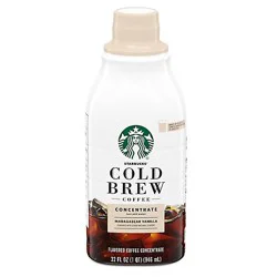 Starbucks Multi Serve Concentrate Madagascar Vanilla Cold Brew Coffee Bottle - 32 Oz