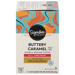 Signature Select Coffee Pod Buttery Caramel - 12 Count