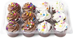 Mini Cupcakes Assorted - 12 Ct