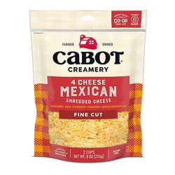 Cabot 4 Cheese Fine Cut Mexican Shreds Cheese - 8 Oz