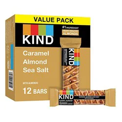 Kind Caramel Almond & Sea Salt Gluten Free Nut Bars - 12-1.4 Oz