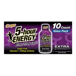 5-Hour Energy Grape Extra Strength Shot - 10-1.93 Fl. Oz.