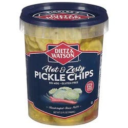 Dietz & Watson Pickles Hot & Zesty Chips - 32 Oz