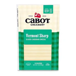 Cabot Creamery Creamery Vermont Sharp White Cheddar Slices - 7 Oz