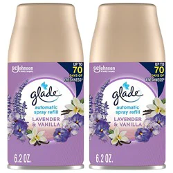 Glade Lavender And Vanilla Automatic Spray Air Freshener Refill - 2-6.2 Oz