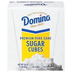 Domino Premium Pure Cane Sugar Cubes 126 Count - 1 Lb