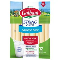 Galbani Lactose Free String Cheese - 12 Oz