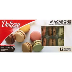 Delizza Macarons Assortment 12 Count - 4.65 Oz