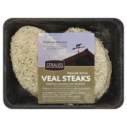 Strauss Italian Breaded Veal Steaks Frozen