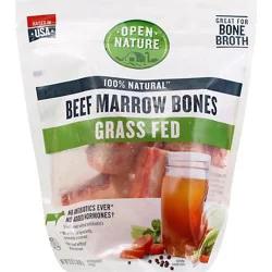 Open Nature Beef Marrow Bones Grass Fed - 32 Oz