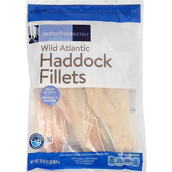 slide 1 of 11, Waterfront Bistro Haddock Fillets - 16 Oz, 16 oz