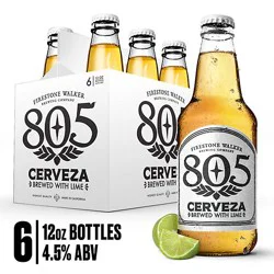 Firestone Walker 805 Cerveza Beer Lager Bottles - 6-12 Fl. Oz.