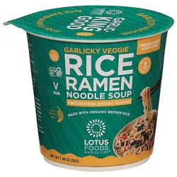 Lotus Foods Ramen Soup Cup Rice Grlc - 1.94 Oz