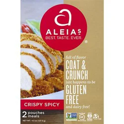 Aleias Coat & Crunch Gluten Free Crispy Spicy 2 Count - 4.5 Oz