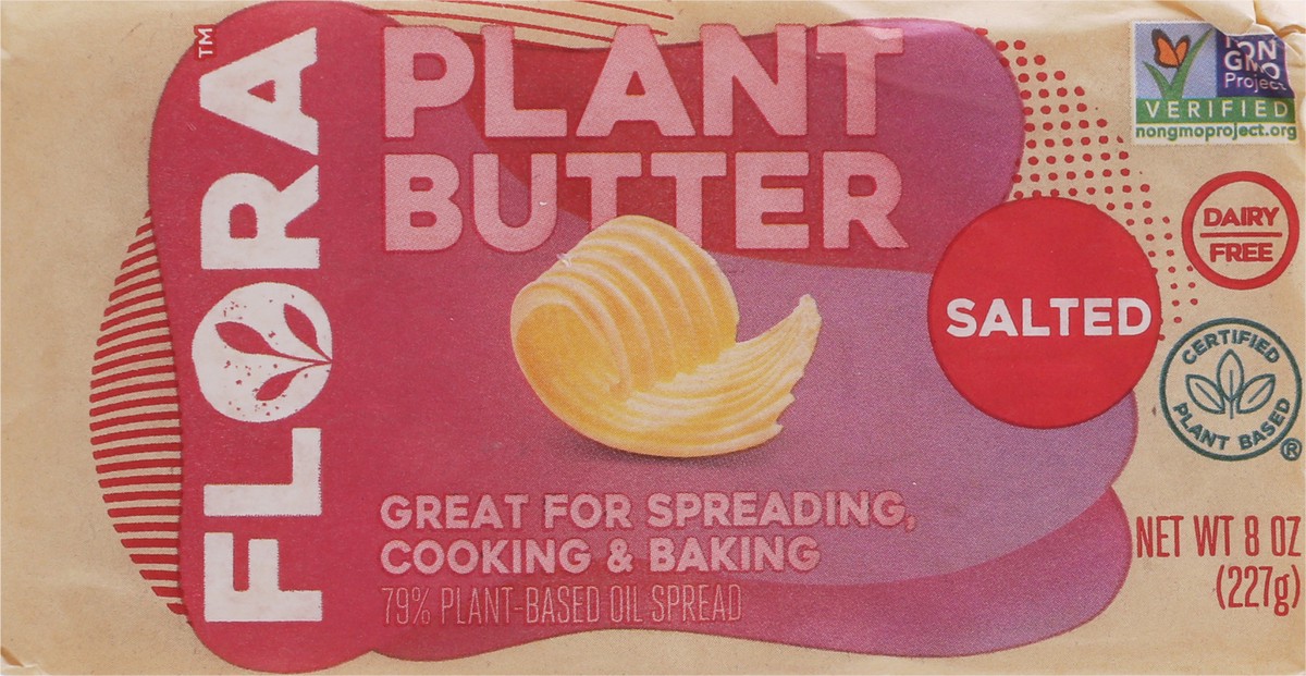 slide 4 of 10, Flora Salted Plant Butter Brick, 8 oz