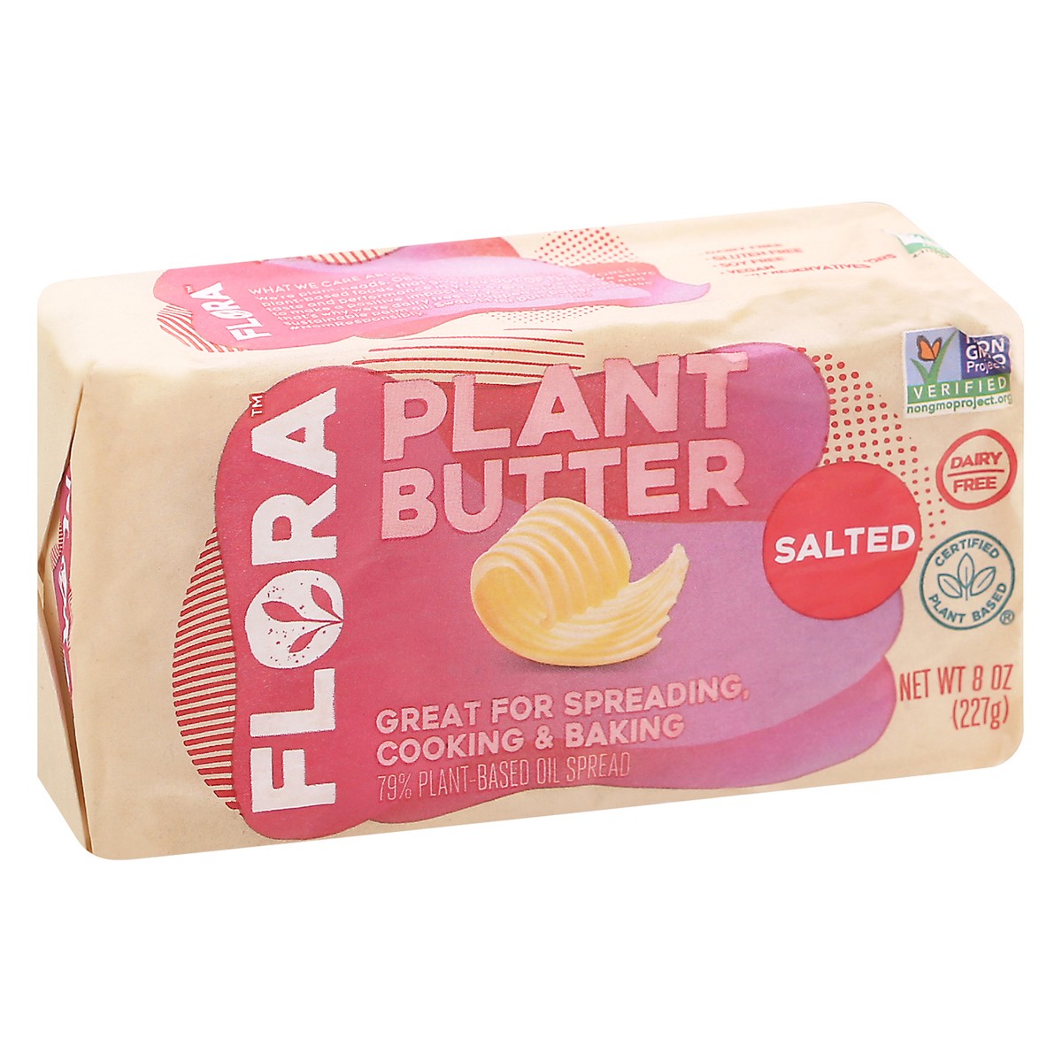 slide 9 of 10, Flora Salted Plant Butter Brick, 8 oz