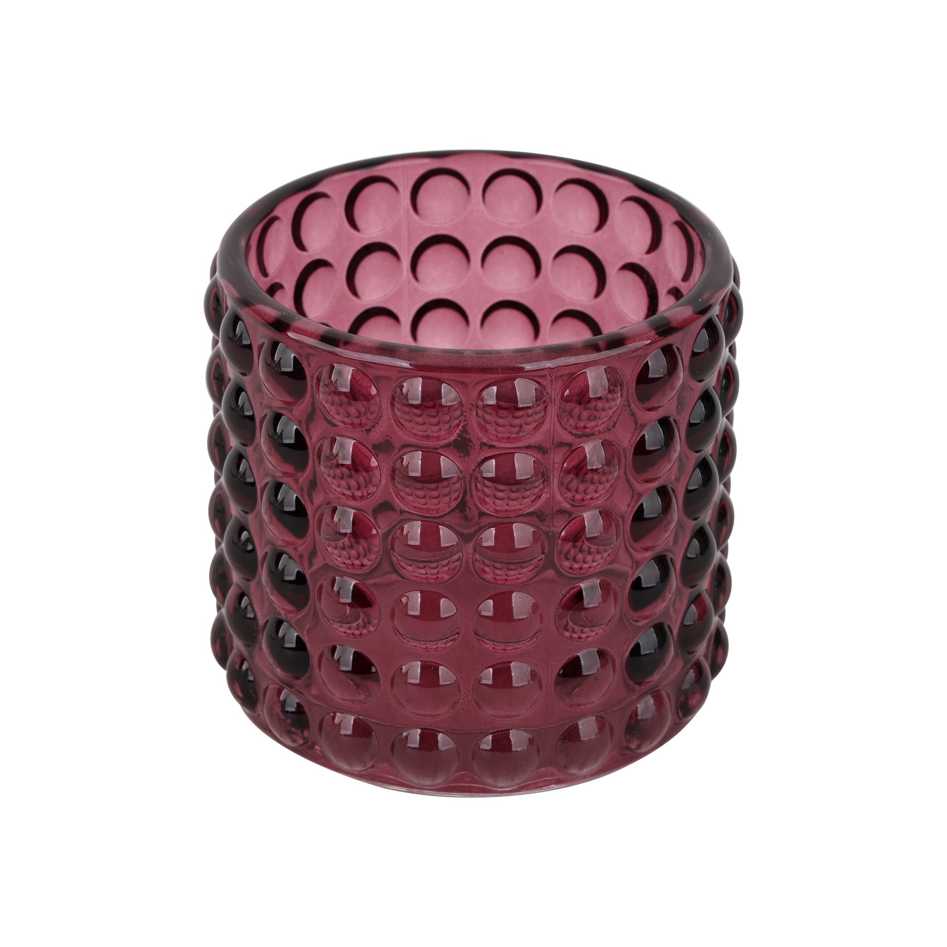 slide 3 of 4, 3.5" Hobnail Glass Tealight Candle Holder By Ashland, 3.5 in