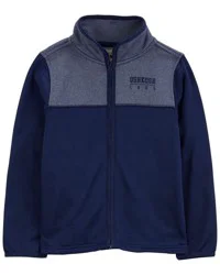 Kid OshKosh Logo Zip Jacket Blue 14