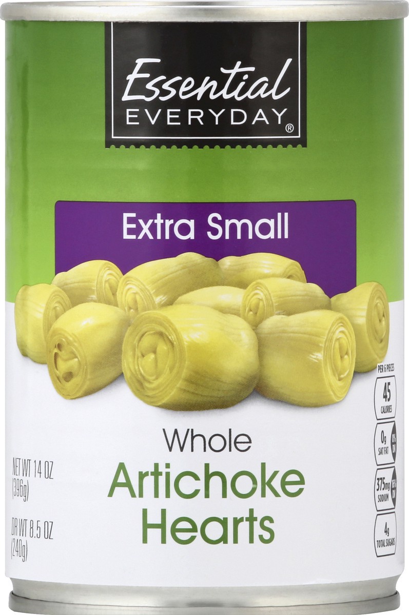 slide 4 of 6, Essential Everyday Artichoke Hearts, Whole, Extra Small, 14 oz