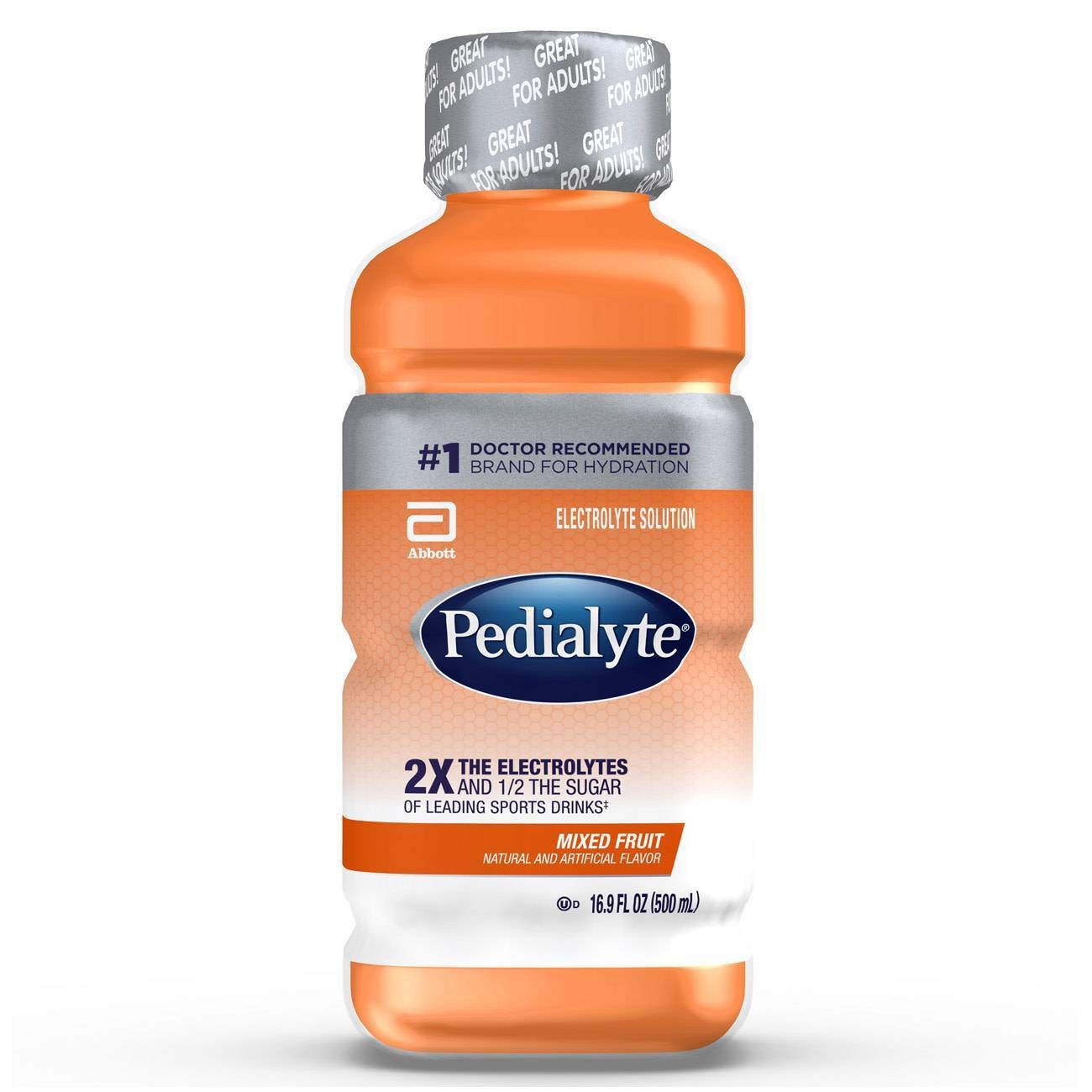 slide 1 of 1, Pedialyte Electrolyte Solution Mixed Fruit Ready-To-Drink Bo - 16.9 fl oz, 500 ml