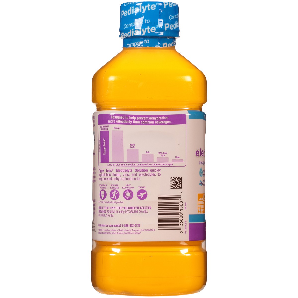 slide 5 of 14, Tippy Toes Pineapple Electrolyte Solution, 33.8 oz