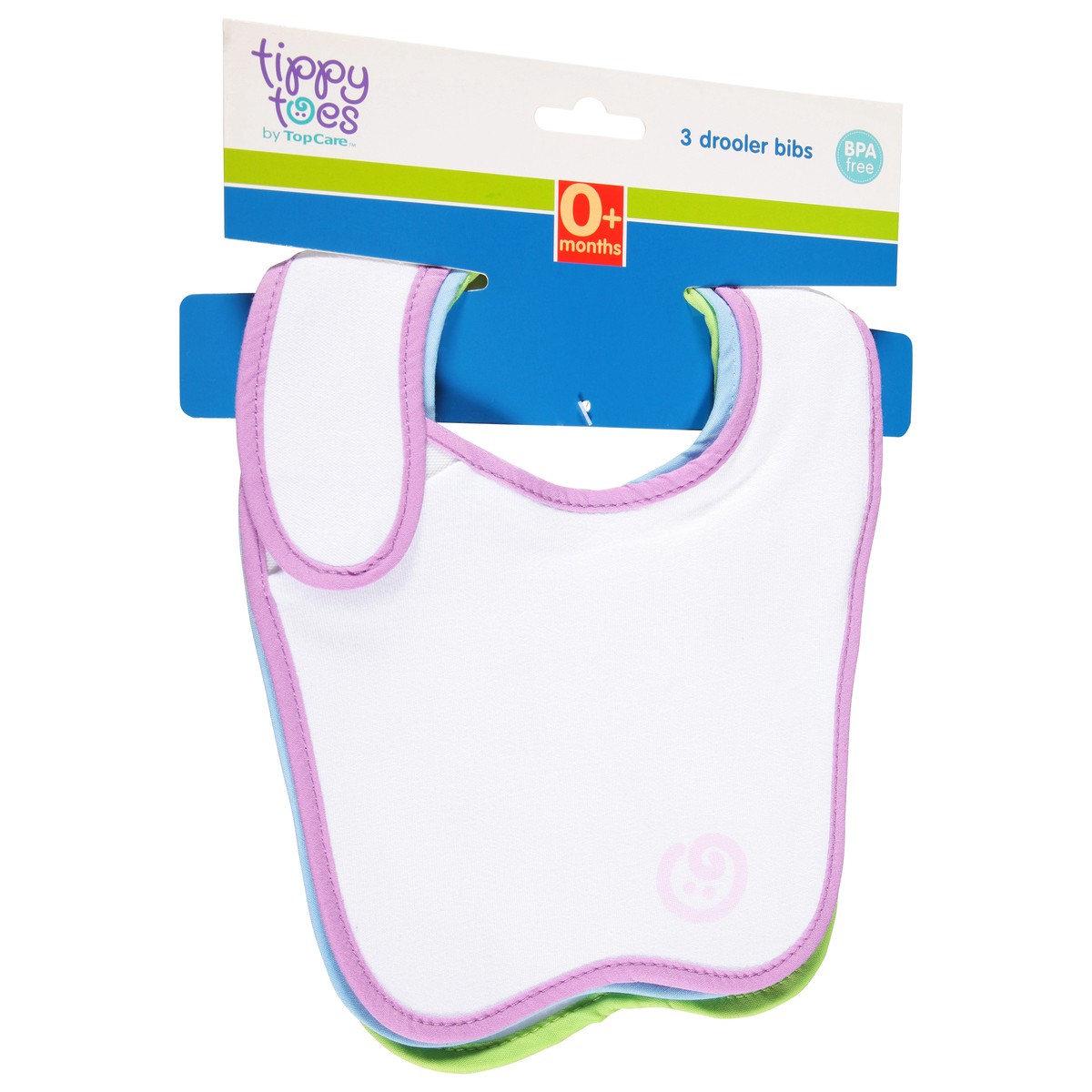 slide 3 of 11, Tippy Toes 0+ Months Drooler Bibs 3 ea, 3 ct