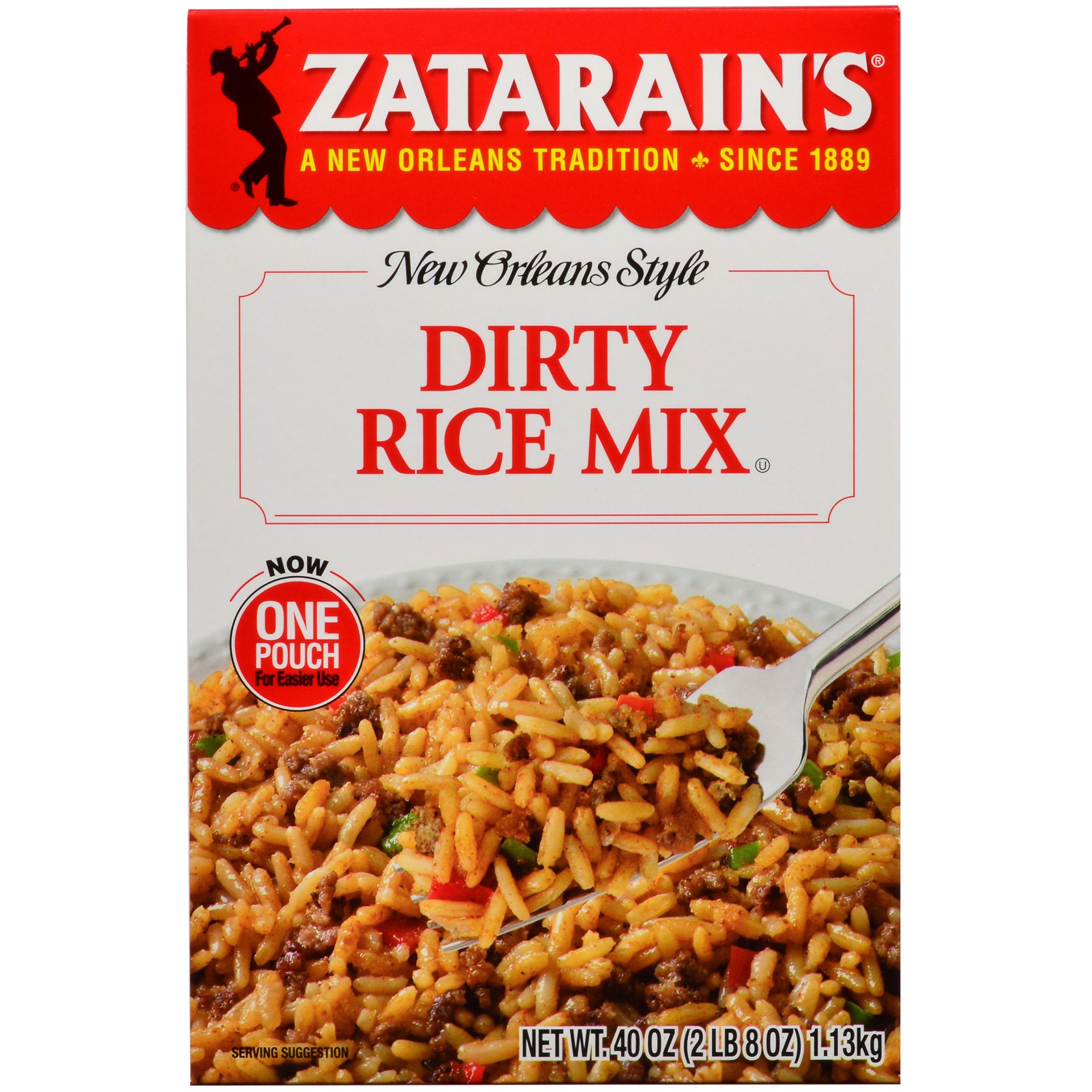 slide 1 of 5, Zatarain's Dirty Rice Mix, 40 oz