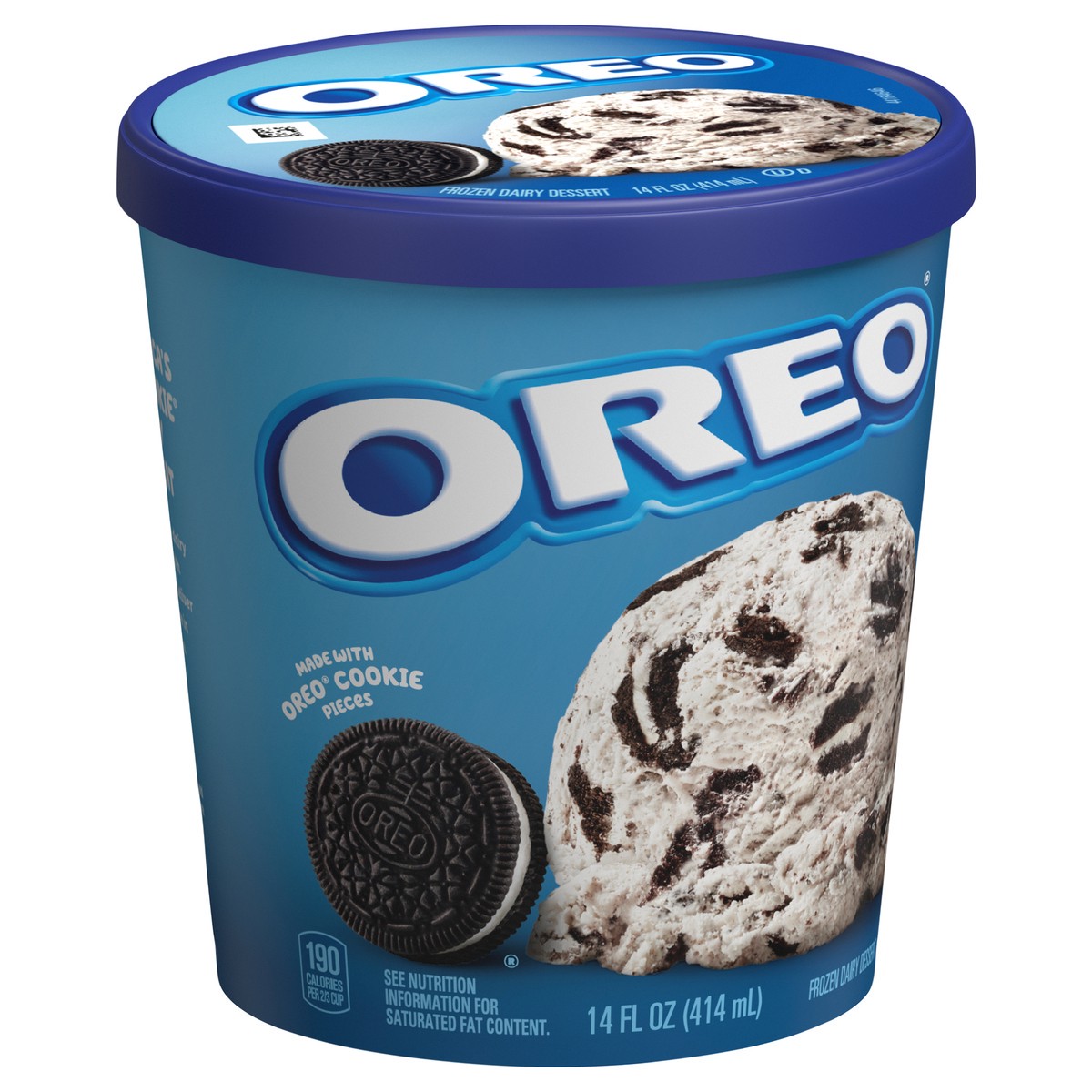 slide 9 of 9, OREO Frozen Dairy Dessert, 14-Fluid Ounce Scoopable Tub, 14 fl oz