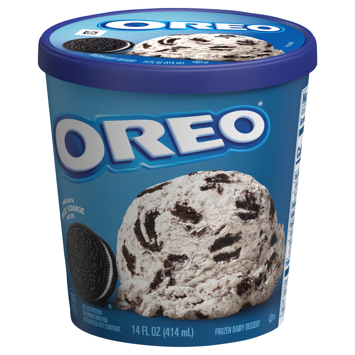 slide 8 of 9, OREO Frozen Dairy Dessert, 14-Fluid Ounce Scoopable Tub, 14 fl oz