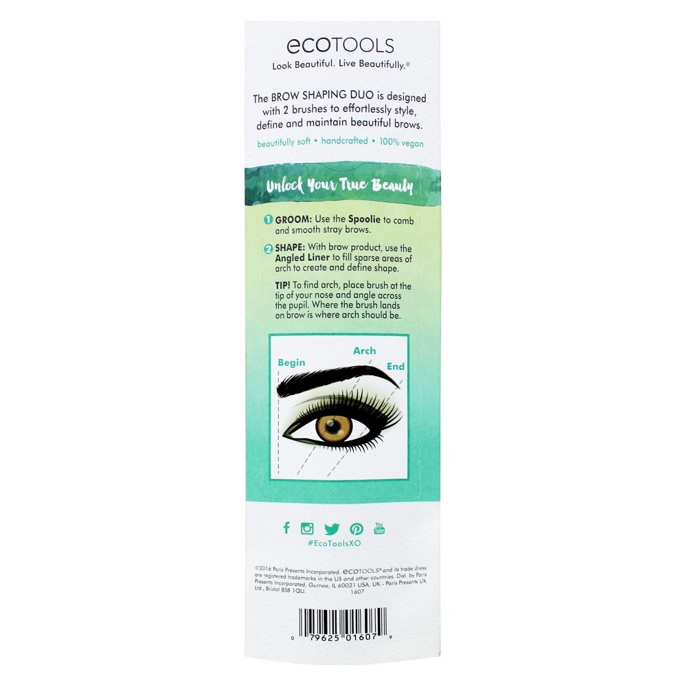 slide 4 of 4, EcoTools Brow Shaping Set, 2 ct