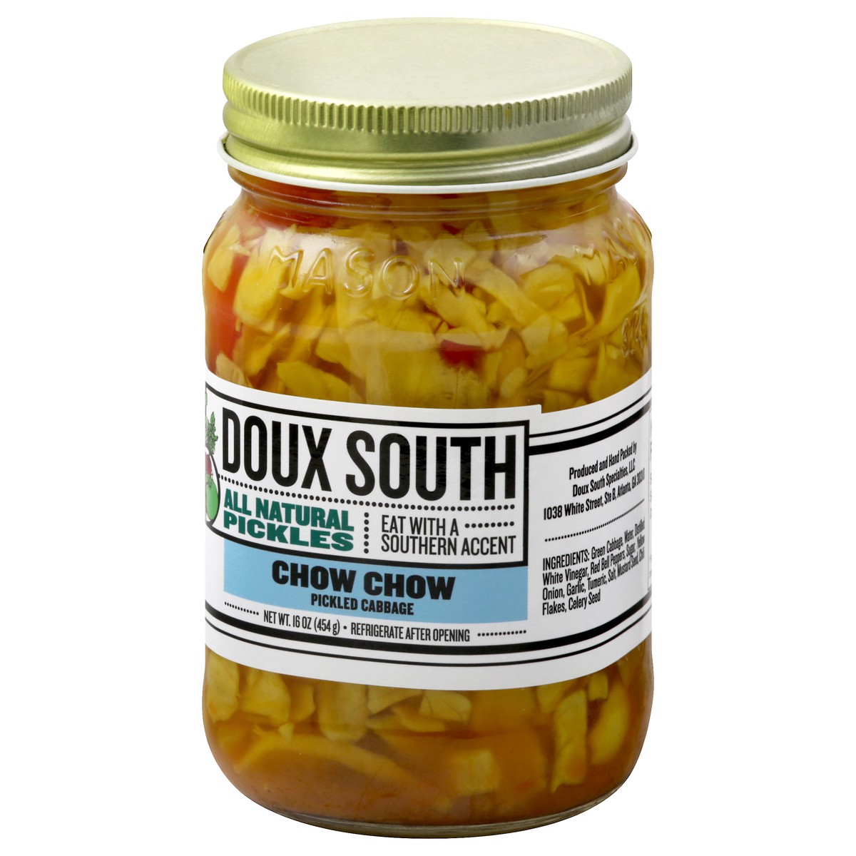 slide 3 of 13, Doux South Chow Chow Pickled Cabbage 16 oz, 16 oz