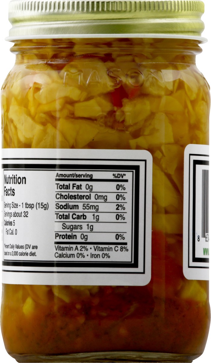 slide 5 of 13, Doux South Chow Chow Pickled Cabbage 16 oz, 16 oz