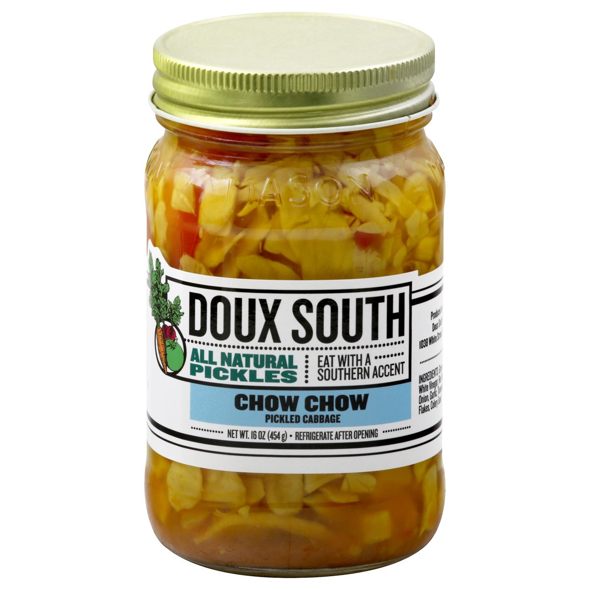 slide 7 of 13, Doux South Chow Chow Pickled Cabbage 16 oz, 16 oz