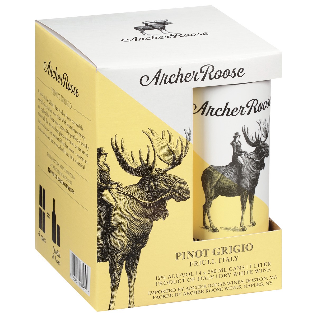 slide 9 of 11, Archer Roose Pinot Grigio 4 Pack, 250 Ml Cans, 4 ct; 8.45 fl oz