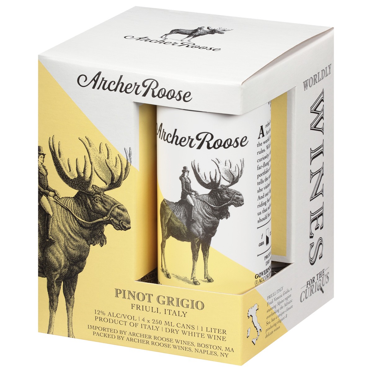 slide 4 of 11, Archer Roose Pinot Grigio 4 Pack, 250 Ml Cans, 4 ct; 8.45 fl oz