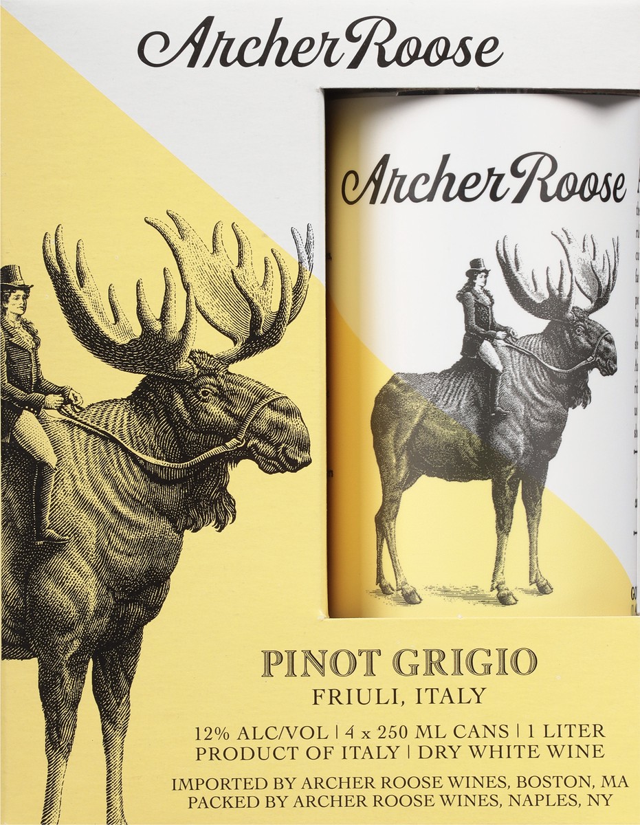 slide 11 of 11, Archer Roose Pinot Grigio 4 Pack, 250 Ml Cans, 4 ct; 8.45 fl oz