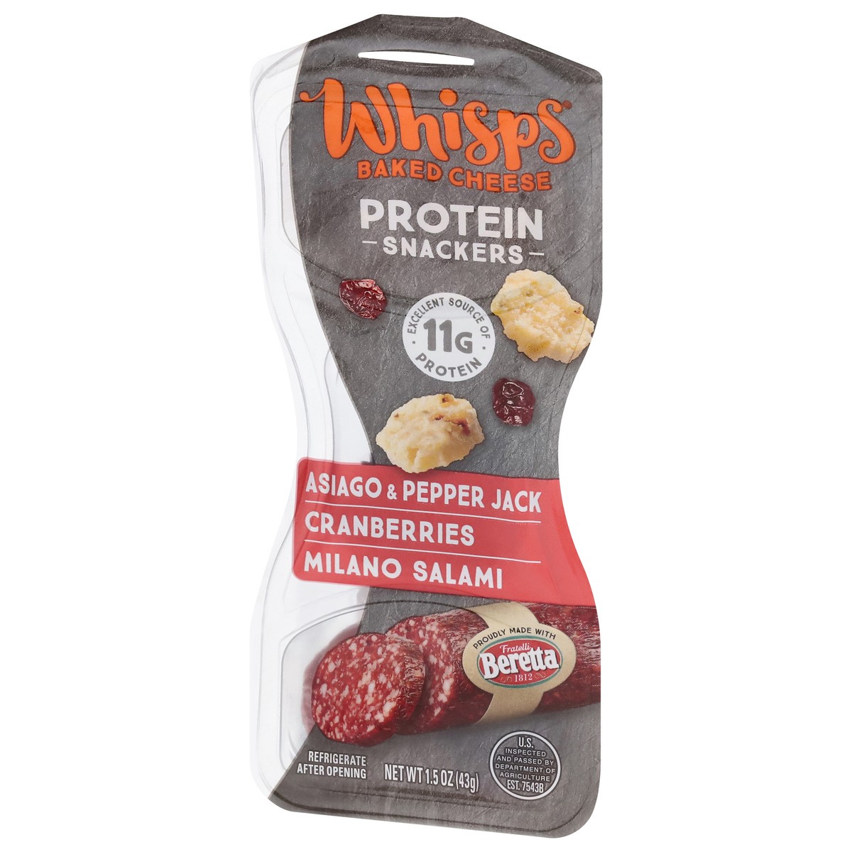 slide 13 of 13, Whisps Protein Snackers 1.5 oz, 1.5 oz
