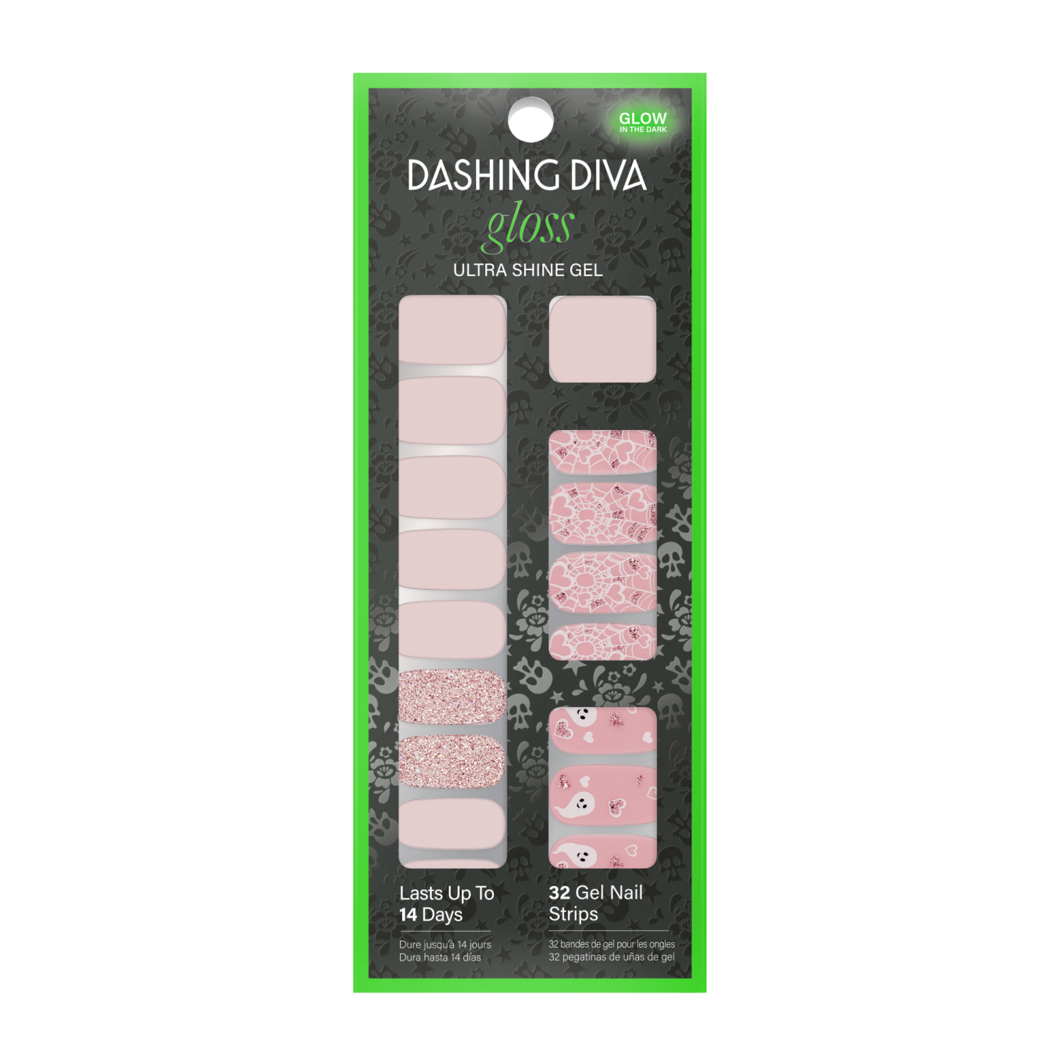 slide 1 of 4, Dashing Diva Gloss Ultra Shine Gel Nail Art - Boo Thing - 32ct, 32 ct
