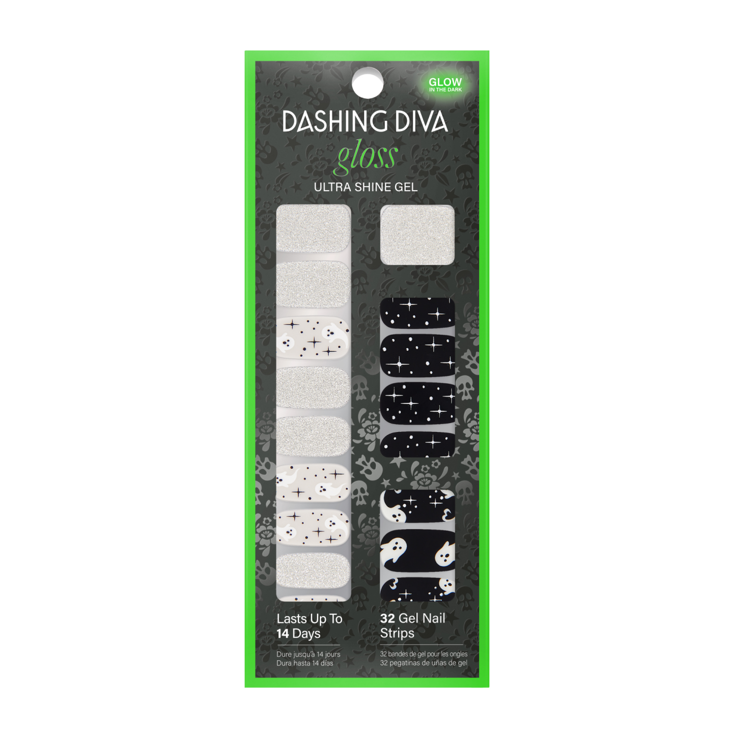 slide 1 of 4, Dashing Diva GLOSS Ultra Shine Gel Ghostly Touch, 1 ct
