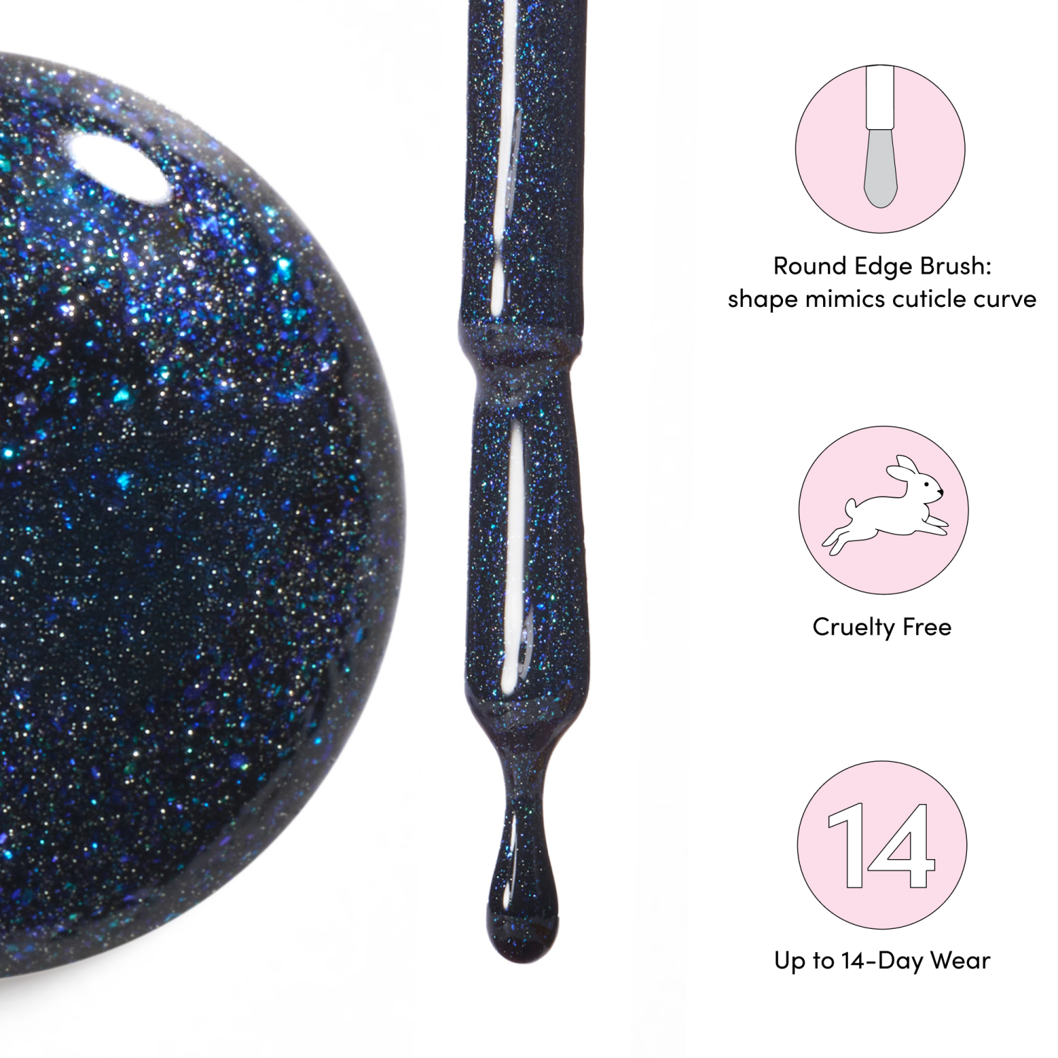 slide 3 of 5, Dashing Diva ONE GEL MAGNETIC, Gel Nail Polish, Blu, 1 10ml / 0.33 oz, 10 ml, 0.33 oz