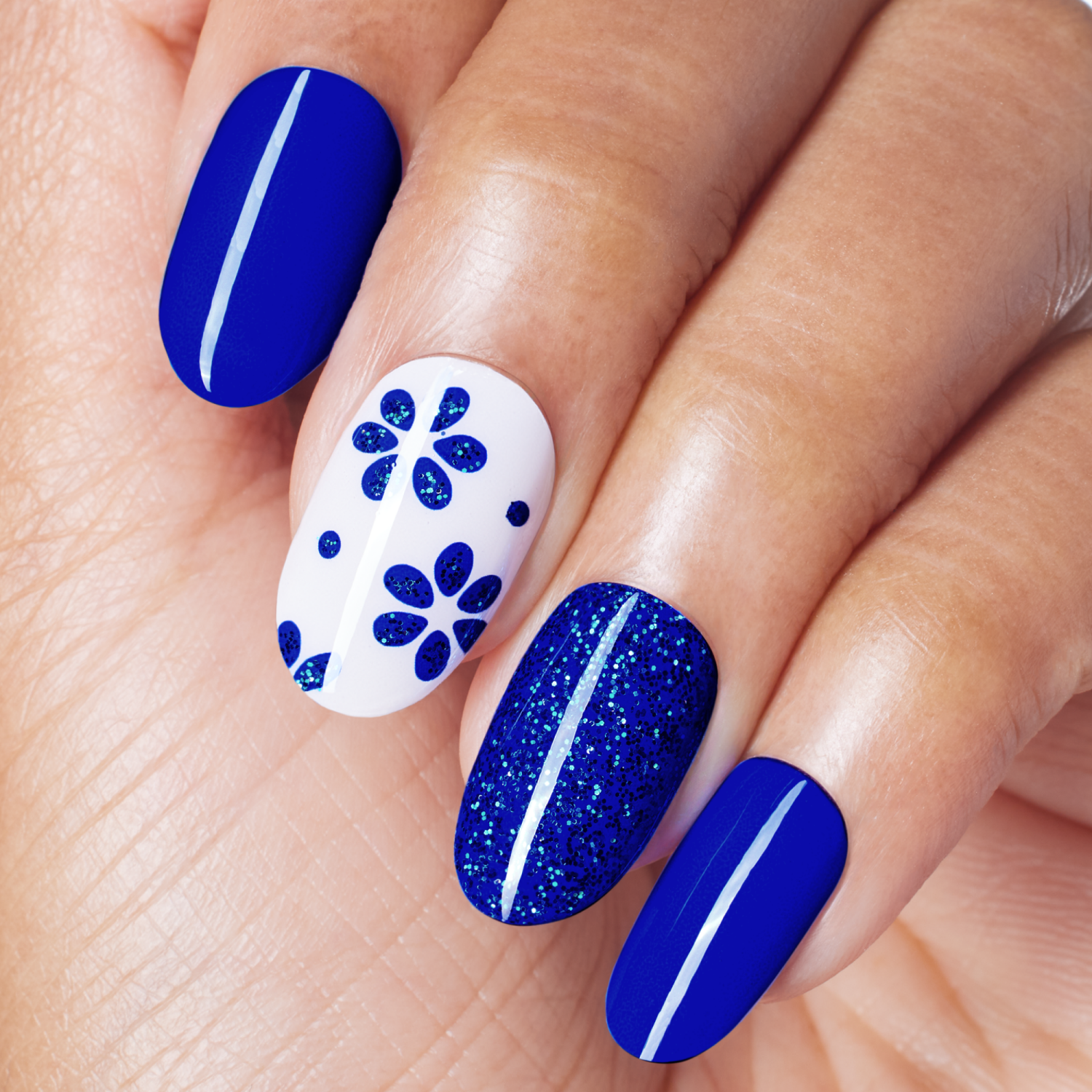 slide 4 of 7, Dashing Diva Gloss Ultra Shine Gel Flor Azul, 1 ct