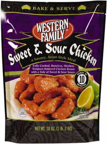 slide 1 of 1, Western Family Sweet And Sour Chicken, 18 oz