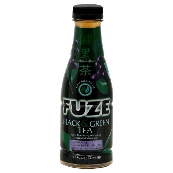 slide 1 of 1, Fuze Black And Green Tea, 1 ct