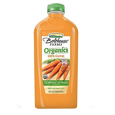 slide 1 of 1, Bolthouse Farms 100% Organic Carrot Juice, 52 oz
