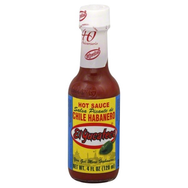 slide 1 of 1, El Yucateco Hot Sauce, Chile Habanero, Red, 4 oz