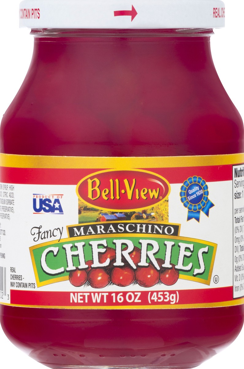 slide 2 of 9, Bell-View Fancy Maraschino Cherries 16 oz, 16 oz