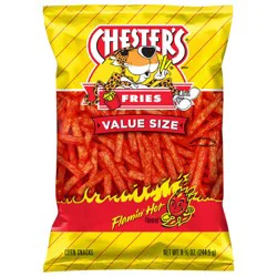Chester's Fries Corn Snacks Flamin' Hot Flavored 8 5/8 Oz