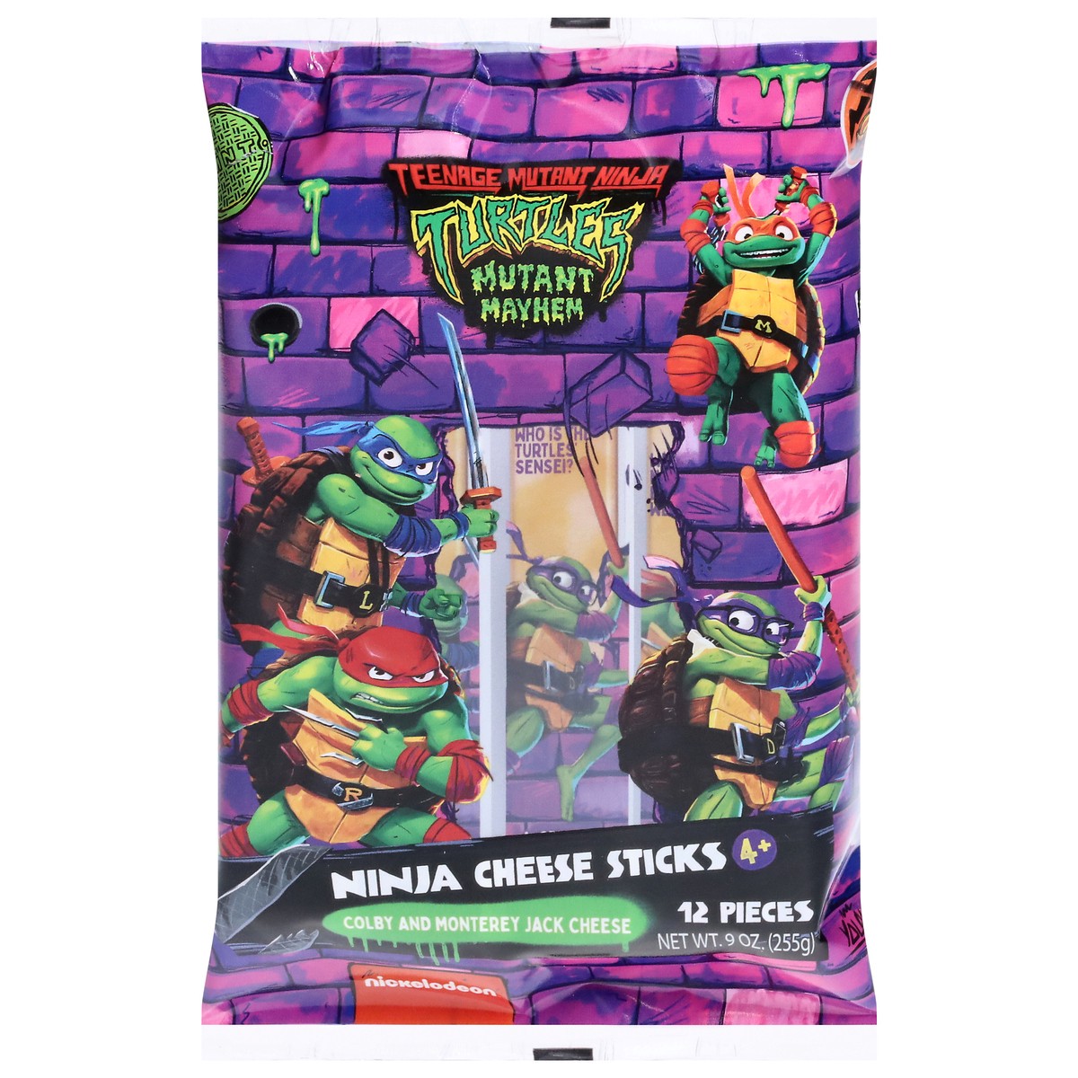 slide 9 of 13, Nickelodeon Teenage Mutant Ninja Turtles Colby and Monterey Jack Cheese Cheese Sticks 12 ea, 12 ct